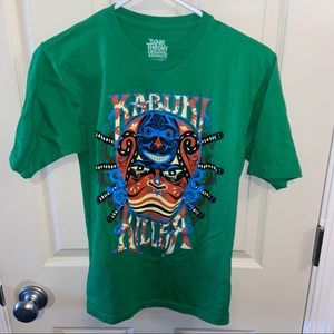 Tank Theory Original Artifact Kabuki Killer mens t shirt small green
